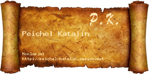 Peichel Katalin névjegykártya